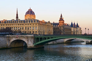 The Conciergerie on the Cite Island, the banks of the River Seine, UNESCO World Heritage Site The Conciergerie on the Cite Island, the banks of the River Seine, UNESCO World Heritage Site