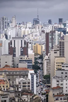 Concrete apartment blocks and commercial office buildings in the downtown financial district, Sao Paulo, Brazil Concrete apartment blocks and commercial office buildings in the downtown financial district, Sao Paulo, Brazil