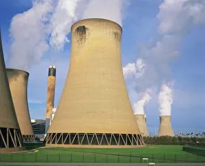 Cooling towers at the Drax Power Station in North Yorkshire, England, United Kingdom Cooling towers at the Drax Power Station in North Yorkshire, England, United Kingdom