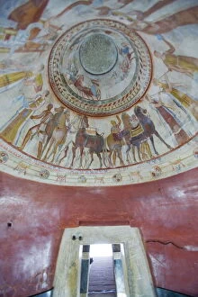 Murals Gallery: Copy of Thracian tomb of Kazanlak, UNESCO World Heritage Site, Kazanlak, Bulgaria, Europe