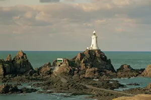 Islands Gallery: Corbiere Lighthouse, Jersey, Channel Islands, United Kingdom, Europe
