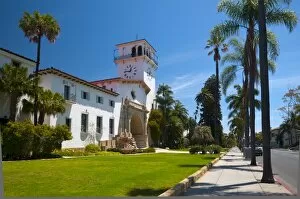 Images Dated 3rd May 2009: County Courthouse, Santa Barbara, California, United States of America, North America