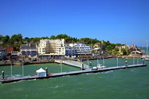 Isle Of Wight Gallery: Cowes from the sea, Cowes, Isle of Wight, England, United Kingdom, Europe