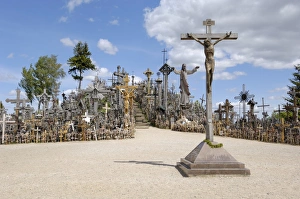 Cross laid by Pope John Paul II in 1993 at the Hill of Crosses Cross laid by Pope John Paul II in 1993 at the Hill of Crosses