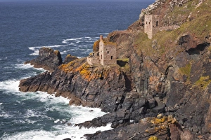 The Crown engine houses near to Botallack, UNESCO World Heritage Site, Cornwall, England The Crown engine houses near to Botallack, UNESCO World Heritage Site, Cornwall, England