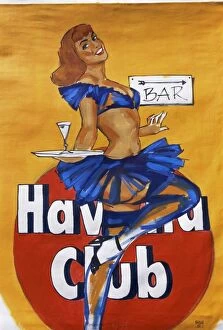 Adverts Collection: Cuban paintings, Havana, Cuba, West Indies, Central America