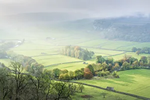 Dawn light over Arncliffe village in Littondale, North Yorkshire, Yorkshire, England Dawn light over Arncliffe village in Littondale, North Yorkshire, Yorkshire, England