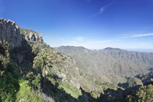 Degollada de Pereza y San Sebastian viewing point, Garajonay Parque National, near San Sebastian, La Gomera Degollada de Pereza y San Sebastian viewing point, Garajonay Parque National, near San Sebastian, La Gomera
