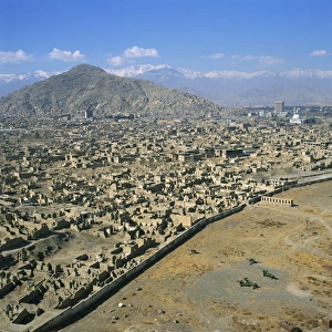 Devastation from civil war, Kabul, Afghanistan, Asia Devastation from civil war, Kabul, Afghanistan, Asia