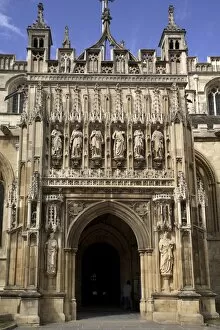 Gloucester Gallery: Doorway, Gloucester cathedral, Gloucester, Gloucestershire, England, United Kingdom