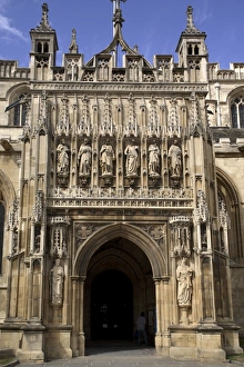 Gloucester Gallery: Doorway, Gloucester cathedral, Gloucester, Gloucestershire, England, United Kingdom
