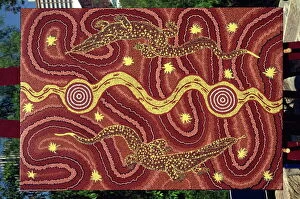Images Dated 25th February 2008: Dream paintings of the Walpiri Tribe of Aborigines, Australia, Pacific