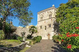 Footpath Gallery: The Dukes of Santo Stefanos Palace, Taormina, Sicily, Italy, Europe