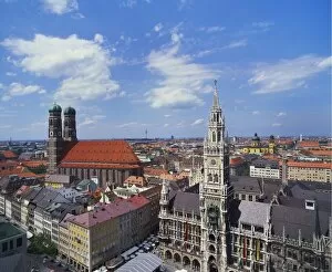 Munich (Munchen) Gallery: Elevated View of Frauenkirche, Munich, Germany
