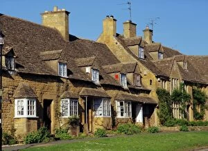 Broadway Gallery: Elizabethan cottages, Broadway, the Cotswolds, Hereford & Worcester, England, UK, Europe