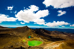 The Emerald Lakes, Tongariro National Park, UNESCO World Heritage Site, North Island The Emerald Lakes, Tongariro National Park, UNESCO World Heritage Site, North Island