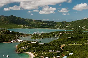 English Harbour and Falmouth Harbour Print, Antigua