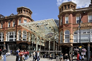 Briggate Gallery: Entrance to the Victoria Quarter Shopping Arcade, Briggate, Leeds, West Yorkshire