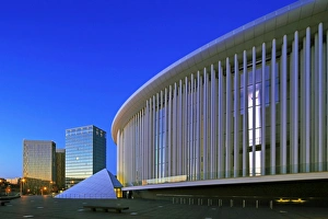 European Court of Justice and New Philharmonic Hall on Kirchberg in Luxembourg City European Court of Justice and New Philharmonic Hall on Kirchberg in Luxembourg City
