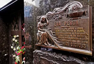 Buenos Aires Collection: The Eva Peron grave in the Recoleta Cemetery, Buenos Aires, Buenos Aires Province