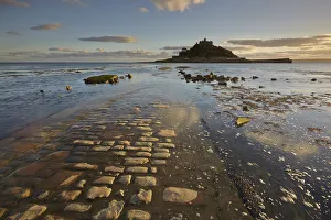 An evening view of St. Michaels Mount, one of Cornwalls most iconic landmarks An evening view of St. Michaels Mount, one of Cornwalls most iconic landmarks