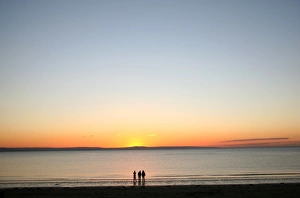 Weston super Mare Gallery: Exmoor Coast across Bridgewater Bay, Berrow Flats, near Weston Super-Mare