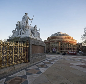 Exterior of the Royal Albert Hall from The Albert Memorial, Kensington, London, England Exterior of the Royal Albert Hall from The Albert Memorial, Kensington, London, England