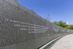 Exterior view of the Martin Luther King Memorial, Washington D.C., United States of America, North America Exterior view of the Martin Luther King Memorial, Washington D.C., United States of America, North America