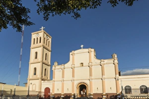 Facade and bell tower of the Iglesia San Jose in this important northern commercial city Facade and bell tower of the Iglesia San Jose in this important northern commercial city