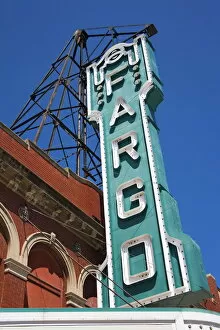 Signs Collection: Fargo Theatre on Broadway Street, Fargo, North Dakota, United States of America