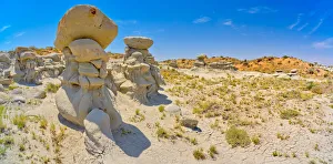 Field of hoodoos in Goblin Garden in the Flat Tops of Petrified Forest National Park Field of hoodoos in Goblin Garden in the Flat Tops of Petrified Forest National Park