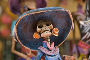 Detail of figurines on sale for the Day of the Dead celebration, San Miguel de Allende Detail of figurines on sale for the Day of the Dead celebration, San Miguel de Allende