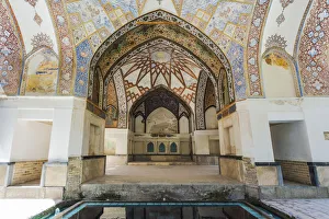 Fin Garden, Kushak pavilion, detail of the ceiling, UNESCO World Heritage Site, Kashan Fin Garden, Kushak pavilion, detail of the ceiling, UNESCO World Heritage Site, Kashan