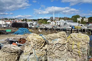 Ropes Gallery: Fish Pier, Gloucester, Cape Ann, Greater Boston Area, Massachusetts, New England
