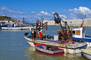 Fishing boat at the harbour of Tipasa, Algeria, North Africa, Africa