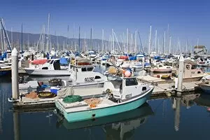 Images Dated 14th July 2009: Fishing boats, Santa Barbara Harbor, California, United States of America, North America