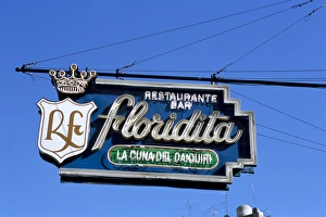 Floridita restaurant and bar where Hemingway drank daiquiris, Havana, Cuba Floridita restaurant and bar where Hemingway drank daiquiris, Havana, Cuba