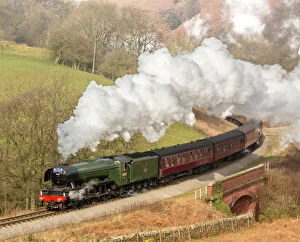 British Gallery: The Flying Scotsman arriving at Goathland station on the North Yorkshire Moors Railway
