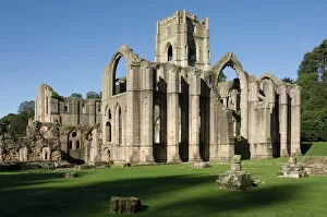 Images Dated 26th September 2009: Fountains Abbey, UNESCO World Heritage Site, near Ripon, North Yorkshire