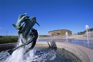 Fountains, St. Helier Marina, St. Helier, Jersey, Channel Islands, United Kingdom, Europe Fountains, St. Helier Marina, St. Helier, Jersey, Channel Islands, United Kingdom, Europe