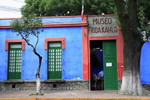 Door Gallery: Frida Kahlo museum, Coyoacan, Mexico City, Mexico, North America