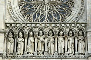 Gallery of Kings restored by Viollet-le-Duc between 1849 and 1861, Amiens Cathedral Gallery of Kings restored by Viollet-le-Duc between 1849 and 1861, Amiens Cathedral