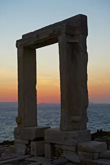 Images Dated 23rd September 2011: Gateway, Temple of Apollo, at the archaeological site, Naxos, Cyclades Islands