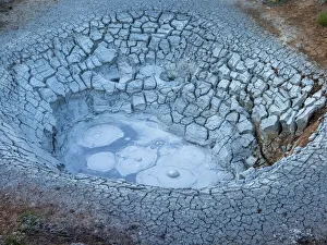 Geothermal mud pots located just outside the town of Husvik on the northern coast of Geothermal mud pots located just outside the town of Husvik on the northern coast of