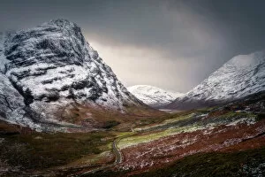 Scottish Culture Gallery: Glencoe in winter, Highland Region, Scotland, United Kingdom, Europe