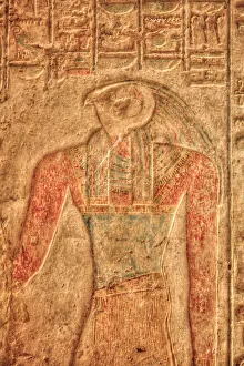 The God Horus, Bas Relief, Beit al-Wali Temple, Kalabsha, UNESCO World Heritage Site The God Horus, Bas Relief, Beit al-Wali Temple, Kalabsha, UNESCO World Heritage Site