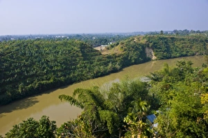 The Gomati River in Udaipur, Tripura, Northeast India, India, Asia The Gomati River in Udaipur, Tripura, Northeast India, India, Asia