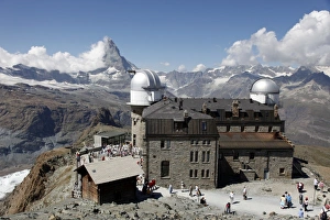 Village Prints: Gornergrat and Matterhorn Print, Zermatt Switzerland