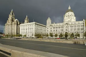 The Three Graces Buildings, (The Royal Liver Building, The Cunard Building and The Port of Liverpool Building)