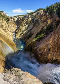 Related Images Gallery: Grand Canyon of the Yellowstone River from Brink of the Lower Falls, Yellowstone National Park